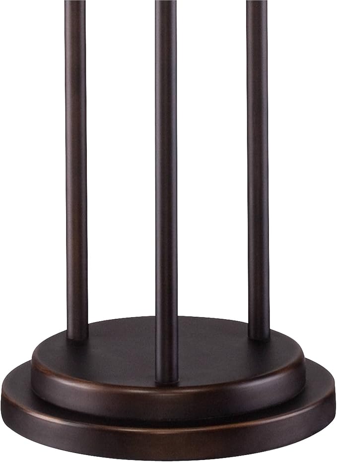 Franklin Iron Works Libby Modern Industrial Tree Floor Lamp Standing 66" Tall Oiled Bronze Metal 3-Light Amber Seedy Glass for Living Room Reading Bedroom Office House Home Decor