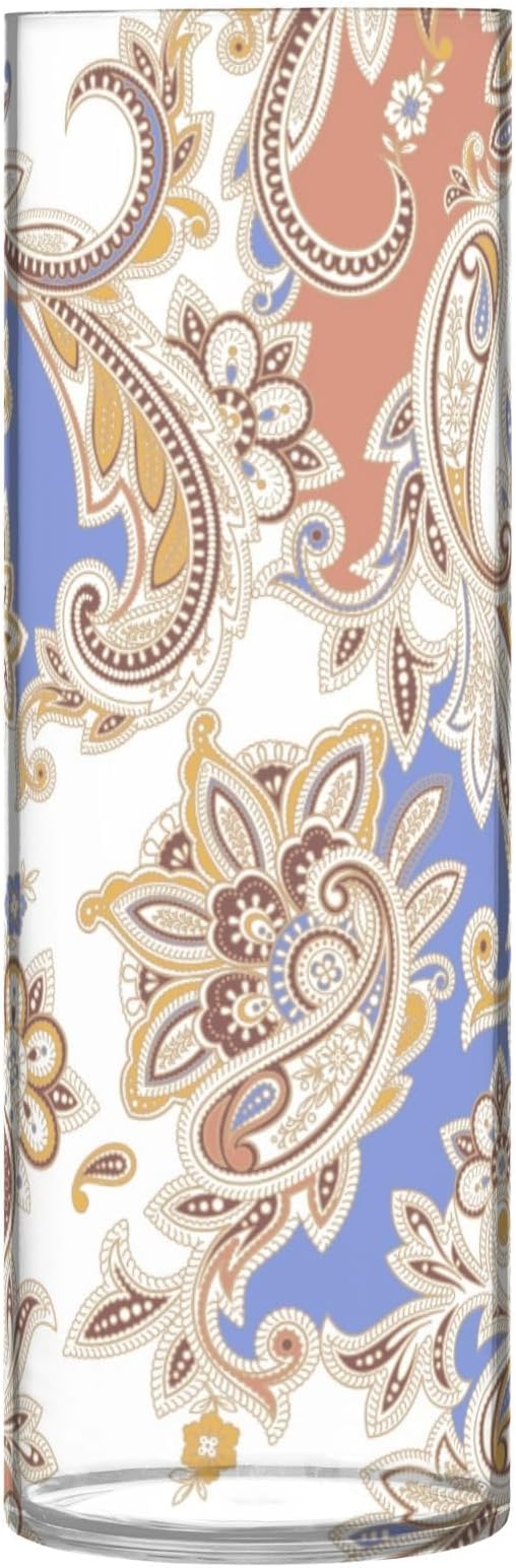 Vase Plastic Vase Elegant Cylinder Flower Vase Shatterproof Decorative Centerpiece for Home Table Office Weddings Events (11.8 x 3.9 in)