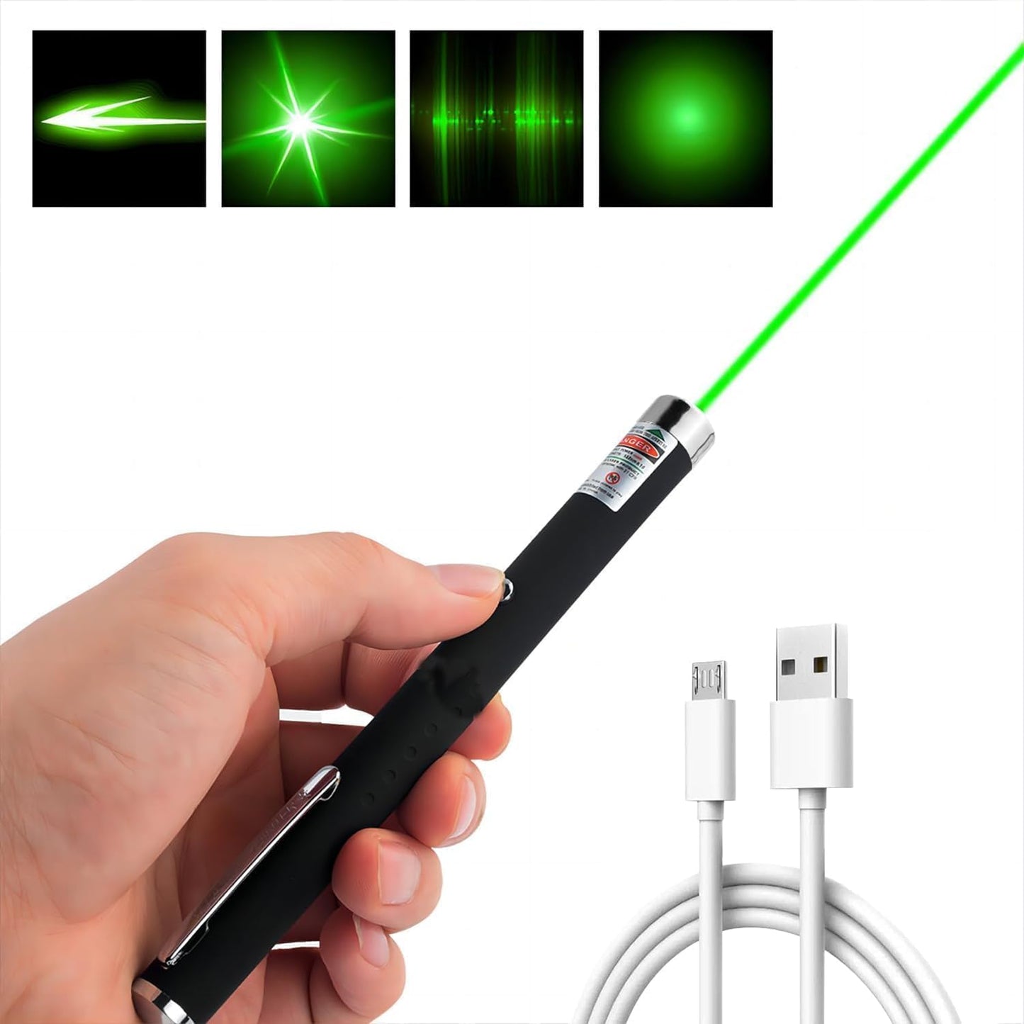 Skiennix Interactive Cat Toy - USB Rechargeable with Green Remote for Indoor Fun | 1 Pack