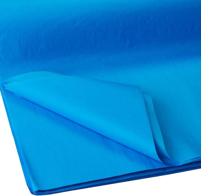 Jillson Roberts Bulk 20 x 30 Inches Recycled Tissue, Blue, 480 Unfolded Sheets (BFT05)
