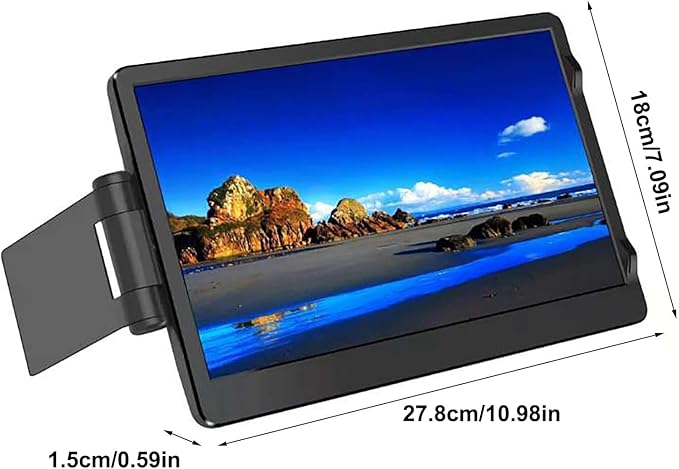 Laptop Screen Extender, Compact, – 11.6 Inches HD Fold, External Monitor Travel Home, Office Desktop Game Phone Tablet | Multipurpose Outdoor Indoor Utility Premium high-Performance