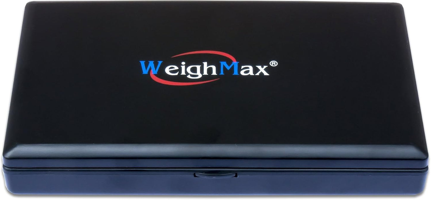 Weighmax Digital Pocket Scale - 100g Capacity with 0.01g Precision - Sleek Black Design