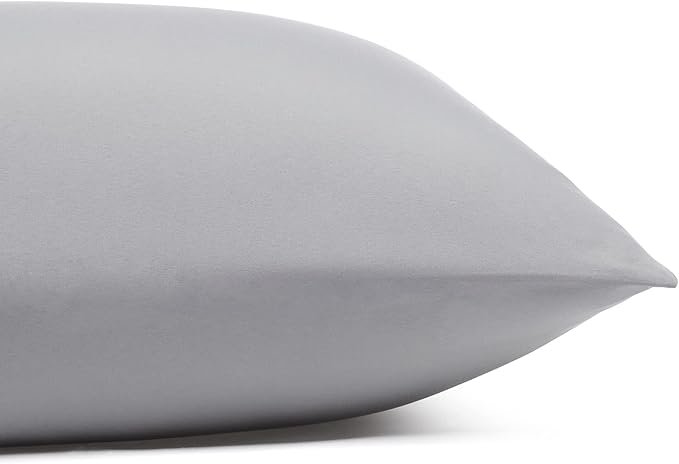 Amazon Basics Lightweight Super Soft Comfortable Brushed Microfiber 4 Piece Bed Sheet Set with 14-Inch Deep Pockets, Queen, Dark Gray, Solid