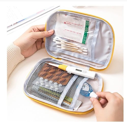 JJLFresheners Mini First Aid Pouch - 4Pcs Portable Emergency Medical Storage Organizer (Small)