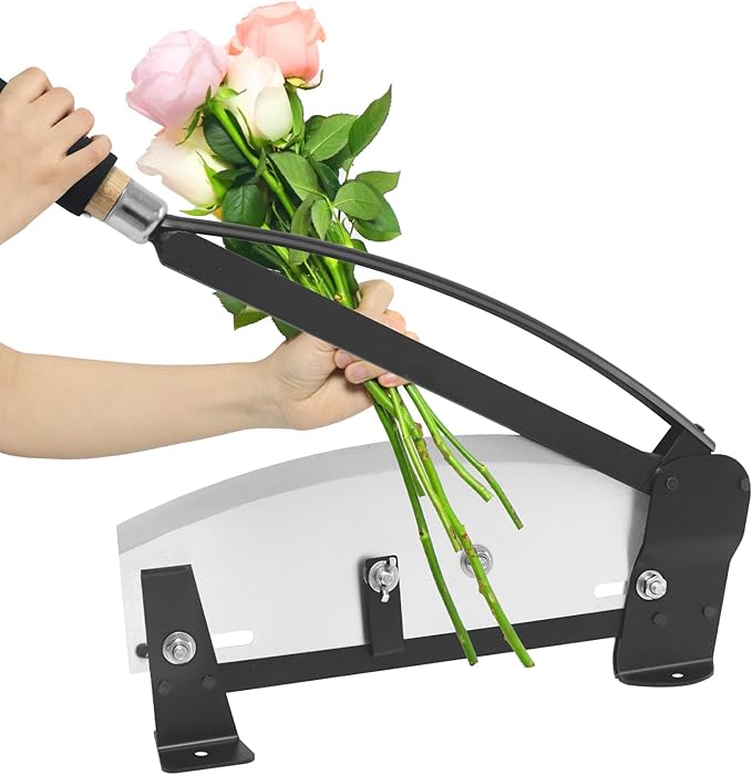 14 in Stainless-Steel Blade Fresh Flower Stem Cutters, Professional Floral Stem Cutter for Fresh Flowers, Flower Cutters for Stems Florist and Gardening with Safety Latch