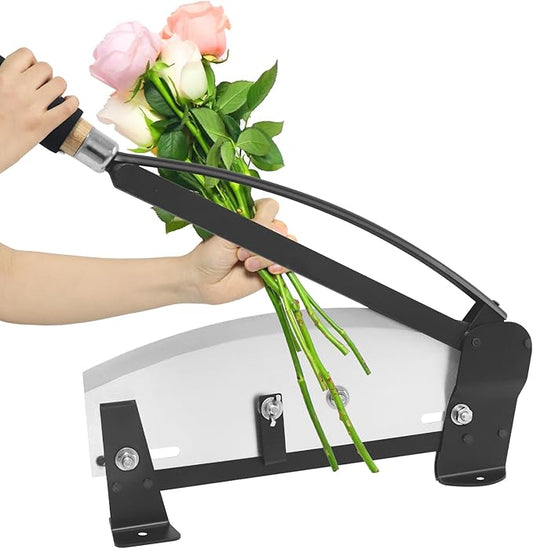14 in Stainless-Steel Blade Fresh Flower Stem Cutters, Professional Floral Stem Cutter for Fresh Flowers, Flower Cutters for Stems Florist and Gardening with Safety Latch