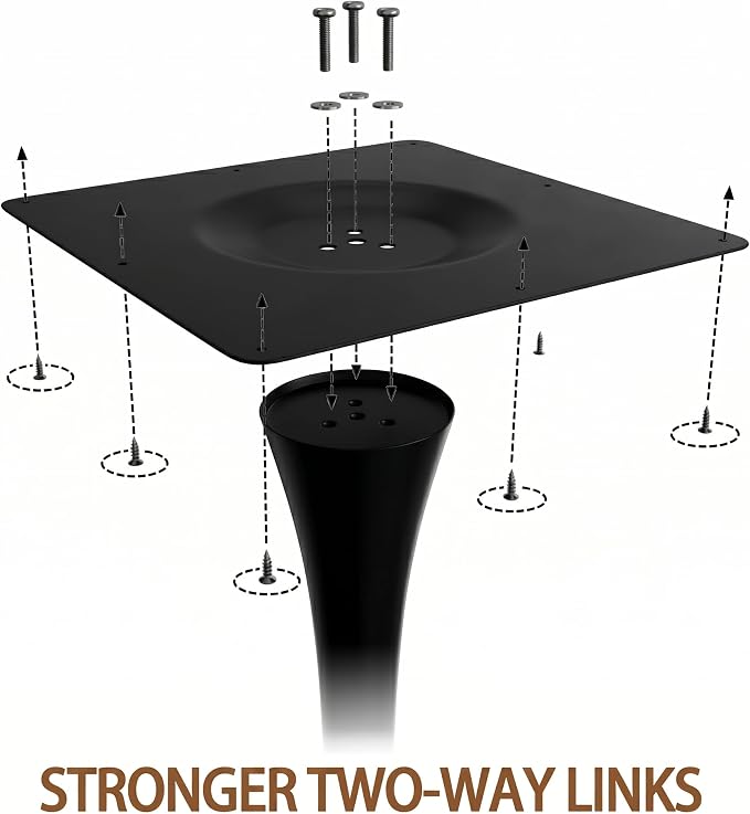31.5" Round Dining Table, Modern Tulip Table with Natural Wood Grain MDF Top & Black Steel Pedestal Base, Mid Century Kitchen Table for Small Spaces, Apartment, Breakfast Nook, Office
