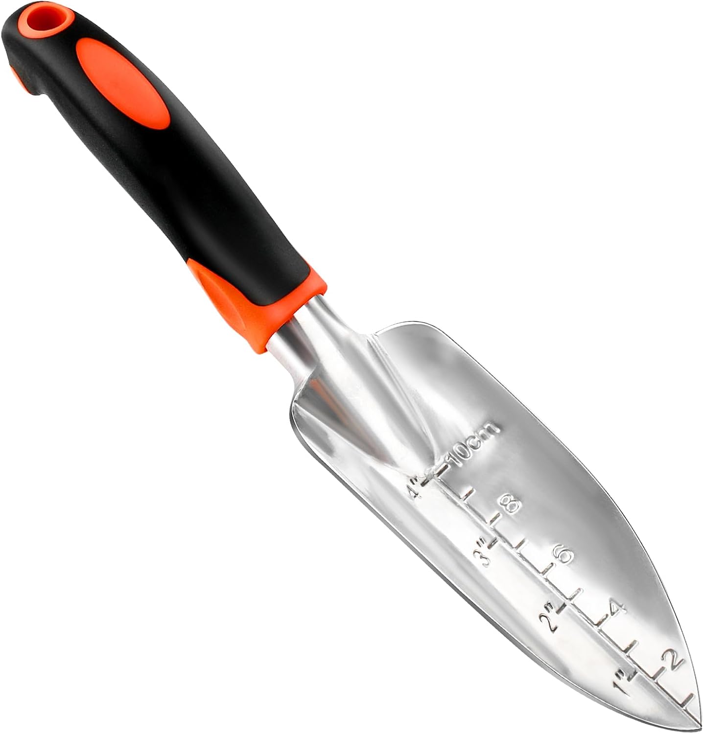 Skiennix Garden Shovel Trowel - Heavy Duty Ergonomic Hand Tool with Measurement Mark | Small Gardening Spade