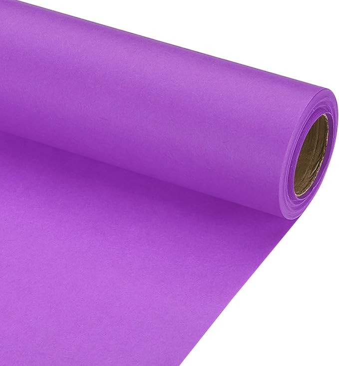 PATIKIL Wrapping Paper, 12" x 300"(25') 70 GSM Craft Paper Roll Kraft Packing Paper for Poster Bulletin Board, Gift Wrapping, Dark Purple