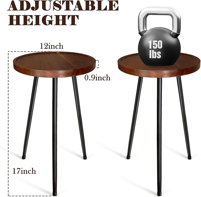 Klxuyuo Acacia Wood Plant Stand Indoor Tall Plant Holder Table with Raised Edges 12" W x 17" H Plant Riser for Inside Pot