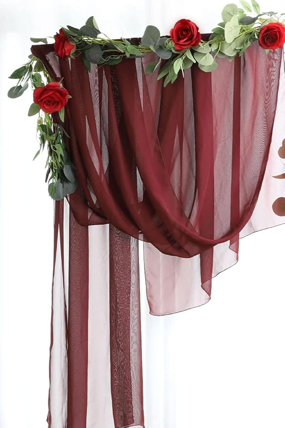 Artificial Rose Flower Artificial Flowers Flower with Long Stem Silk Roses Bouquet for Wedding Bridal Shower Party Home Decoration (Red, 12 Pcs)