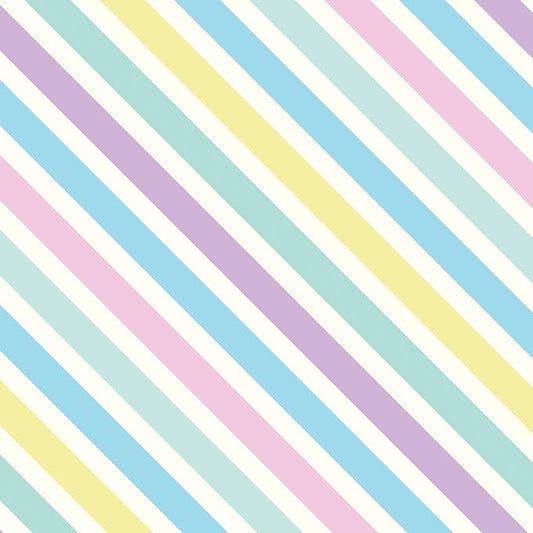 Jillson Roberts Bulk Gift Wrap, Everyday Gift Wrapping Supplies, Pastel Stripe, Full Ream 833 feet x 30 inches