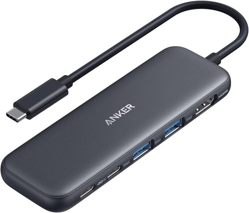 Anker USB C Hub - 5-in-1 USB-C to HDMI Splitter with 4K Display & 3 Data Ports for MacBook Pro/Air