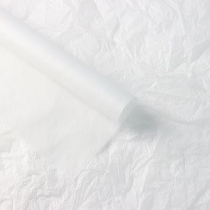 FAYADA Korean Cotton Flower Wrapping Paper Non-Woven Floral Bouquet Wraps Gift Packaging Florist Supplies 20 Sheets Florist Waterproof Flower Wrapping Paper for Fresh Flowers-22.8x22.8 Inch (white)