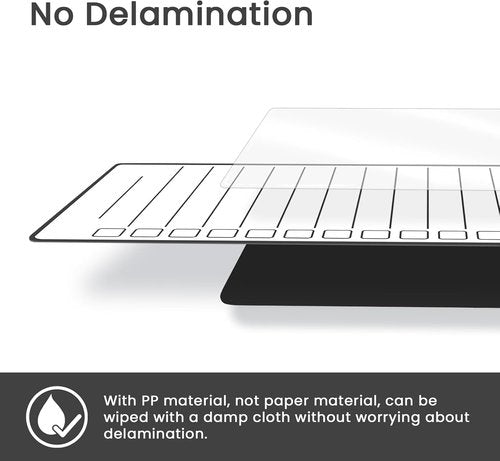 ALEZEL Magnetic To-Do List Whiteboard - Multifunctional Dry Erase Refrigerator Board | Set of 4 with Markers & Eraser