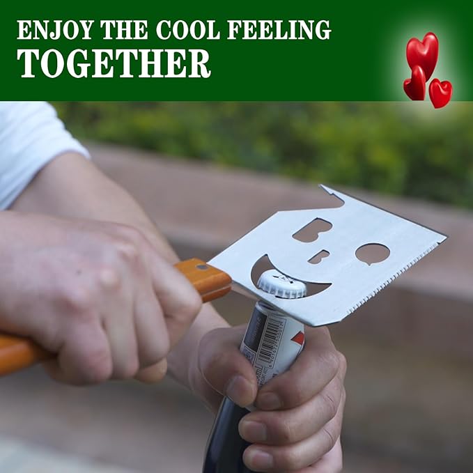 M-HHonger BBQ Gift for Men Dad Husband, Fathers Day Birthday Gifts, 7 in 1 Grill Spatula, Fun BBQ Accessories, Funny Grill Spatula for Outdoor Cooking, Outdoor Cooking Camping Multifunctional Tool