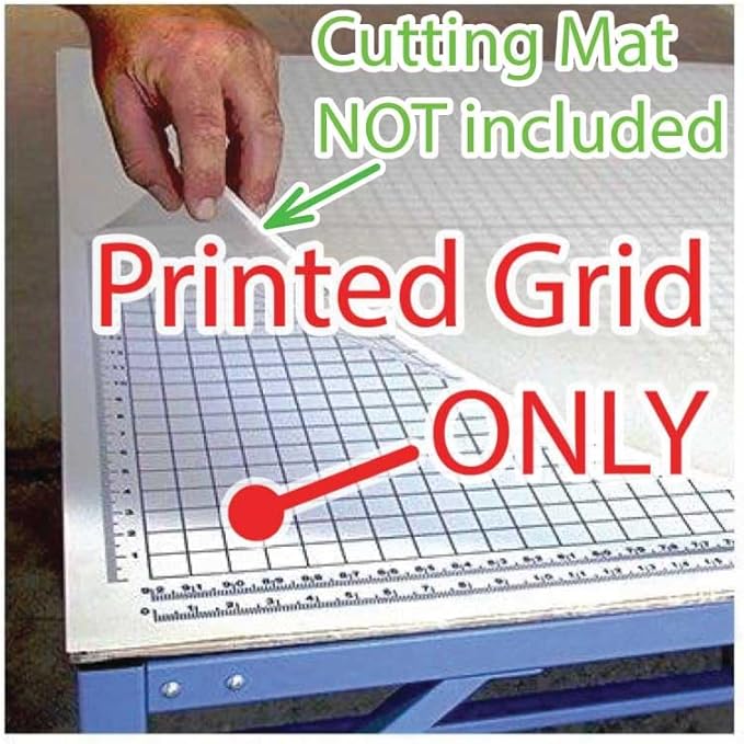 Signs Direct 4'x8' Underlay Grid Sheet for Rhino Cutting Mat - NOT a Cutting Mat
