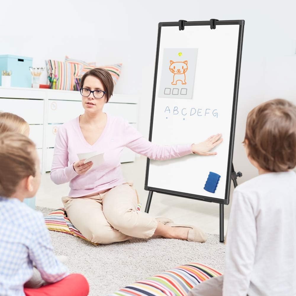Skiennix Magnetic Dry Erase Easel Whiteboard - Portable, Adjustable Tripod Stand 40 x 28