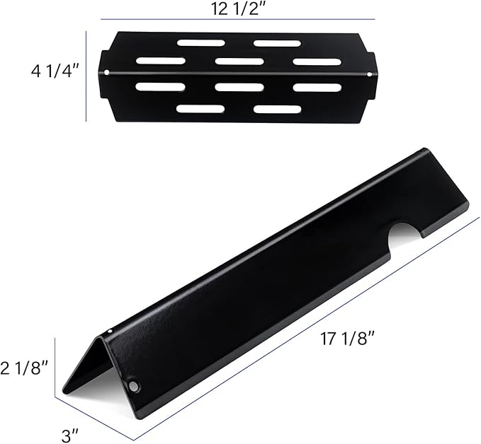 Genesis ii Flavorizer Bars Heat Deflector Grill Replacement Part for Weber Genesis 2 Grill Parts GS4 Flavor Bars II/Lx 300 Series ii E-310 ii S-310 ii SE-310 E-315 S-335 Weber 66032 66040, Porcelain