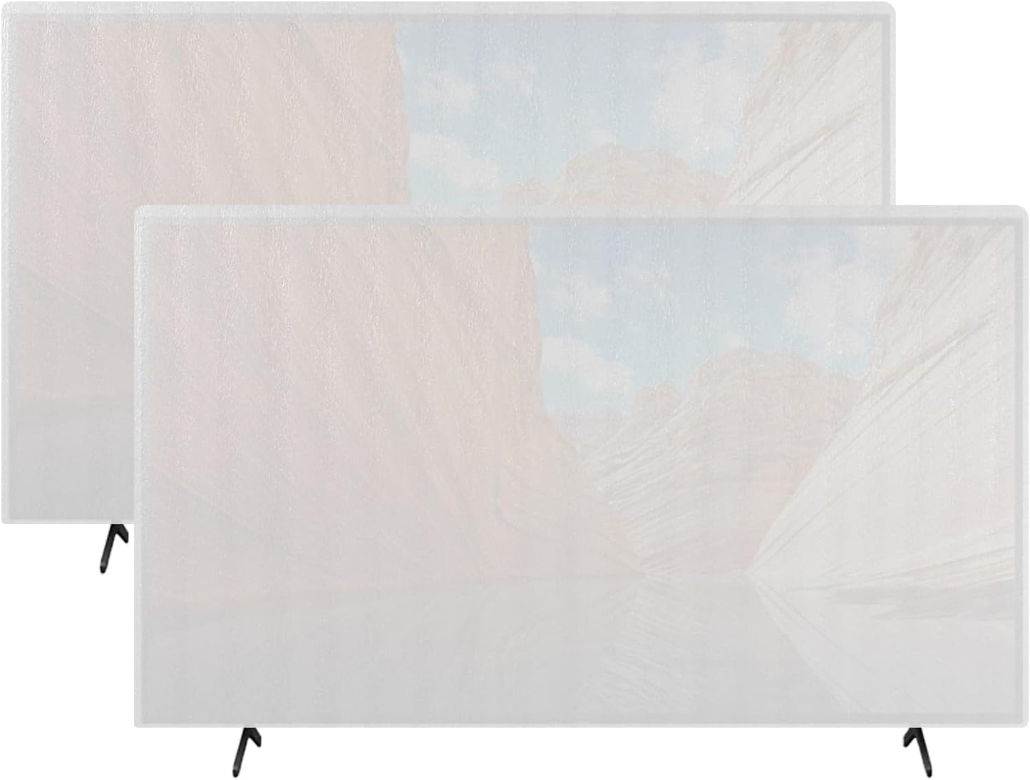 Skiennix Foam Flat Screen TV Cover - 2 Pack Protection for 65''W x 36''H TVs | Ideal for Moving & Storage