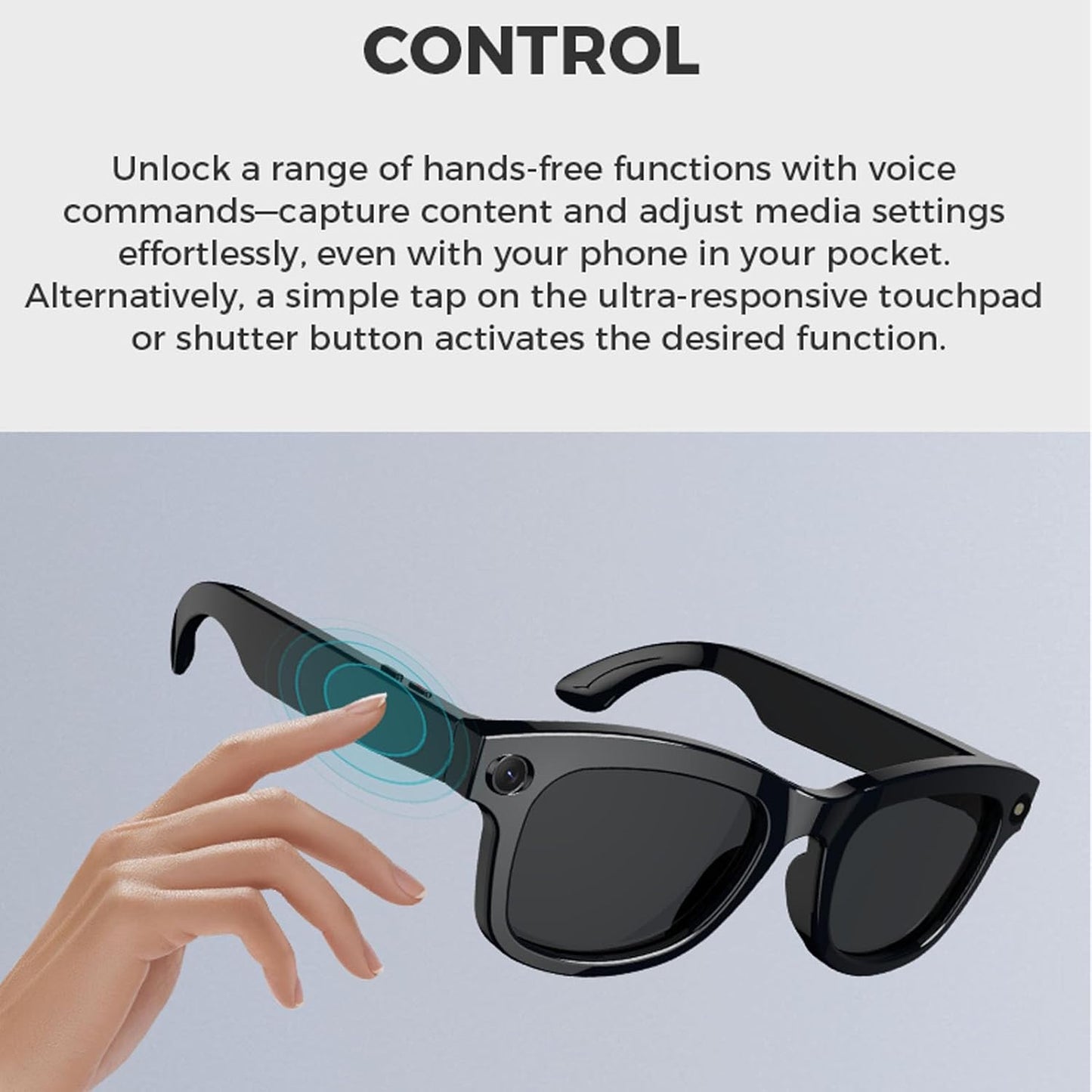 Yoidesu Ai Smart Glasses - 5MP Camera with Bluetooth Music & Call Features | 26 Language Translation
