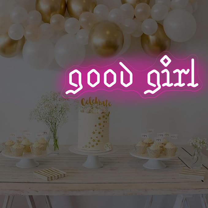 Good Girl neon sign, Good girl Romance club, Book lover, gift for girl, home bedroom decor, nursery wall decor, Dark Romance, gothic decor, Midwest Princess Tour Decoration, Christmas WlW Pride Gifts