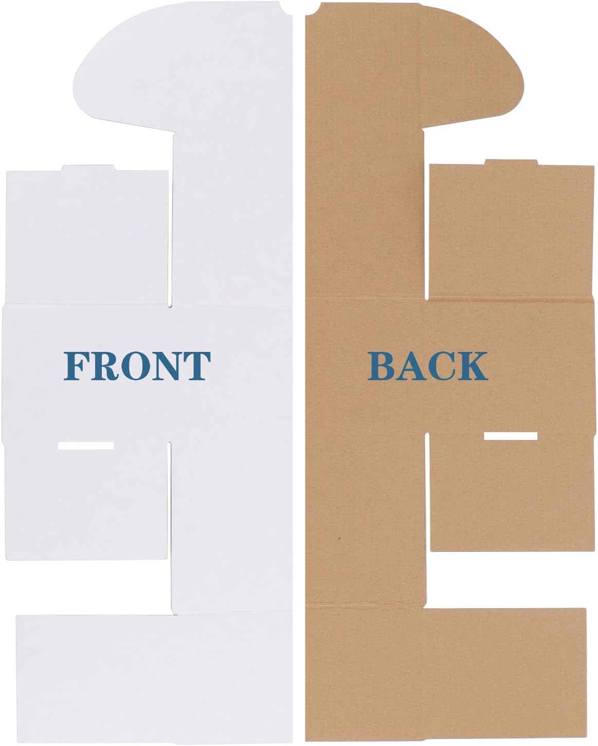 ZBEIVAN White Shipping Boxes - Set of 15 Corrugated Cardboard Mailers for Small Business Packaging