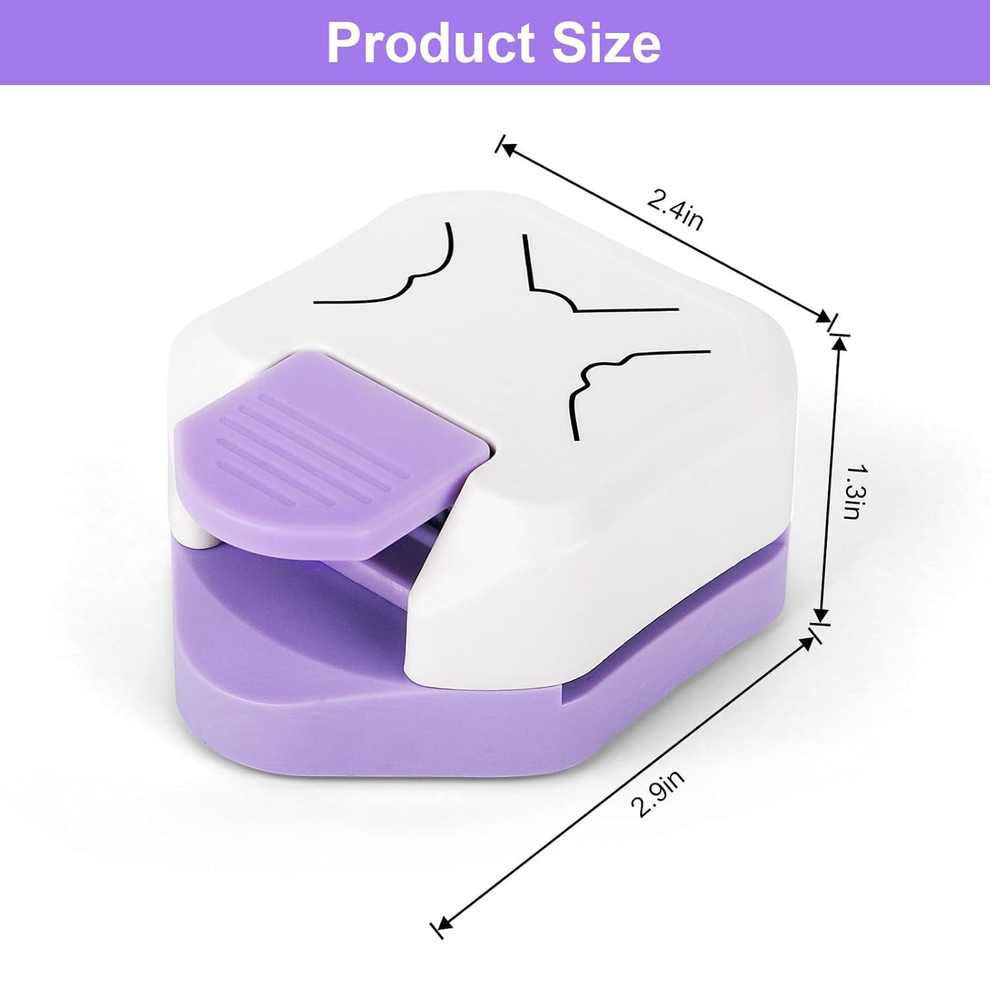 Skiennix Paper Corner Cutter - 3-in-1 Corner Punch for Cardstock, DIY Crafts & Scrapbooking