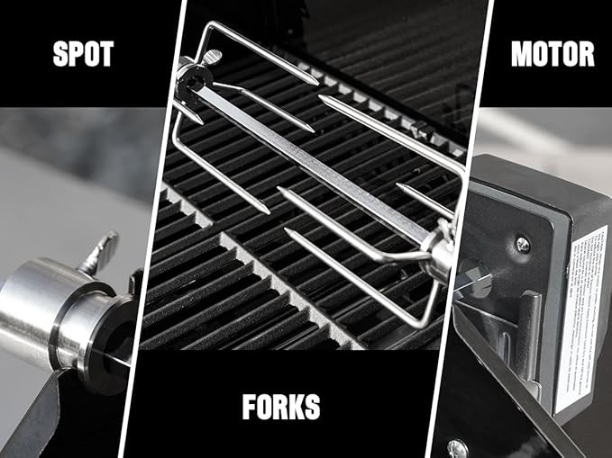 Monument Grills 6-Burner Convertible Natural Gas Smart bbq Grill Stainless Steel Denali 605 with Rotisserie Kit (Without Conversion Kit)