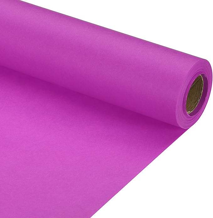 PATIKIL Wrapping Paper, 12" x 394"(33') 70 GSM Craft Paper Roll Kraft Packing Paper for Poster Bulletin Board, Gift Wrapping, Purple