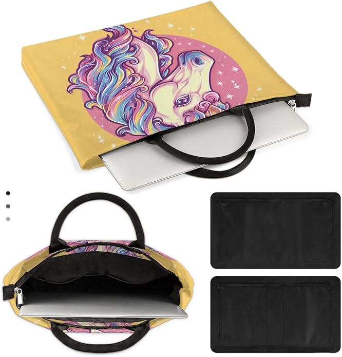 Hsnar 15.6 Laptop Case Briefcase Handbag with Accessory Pocket Slim Laptop Bag Laptop Sleeve