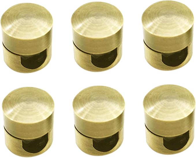 Gold Aluminum Cable Management Clips, 6-PackCord Holder for Organizing Wires, Cables & Chandelier Fixing