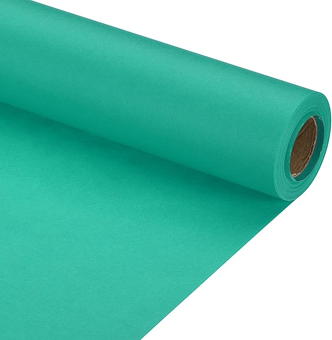 PATIKIL Wrapping Paper, 15" x 394"(33') 70 GSM Craft Paper Roll Kraft Packing Paper for Poster Bulletin Board, Gift Wrapping, Grass Green