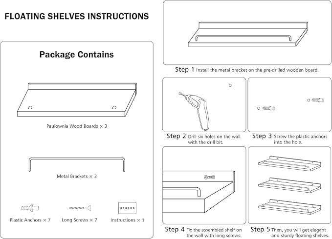 RYOFOBETTO 22 inches Long Floating Shelves, Bathroom Decor Shelves Over Toilet, Farmhouse Wall Shelves for Living Room, Bedroom, Picture Frames, Plants, Kitchen, Set of 3 (Pink and White)
