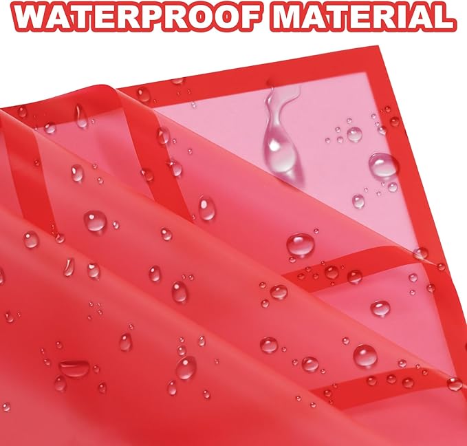 DEWJDFSC 20 Sheets Flower Wrapping Paper,Waterproof Floral Korean Bouquet Wrapping Paper, Florist Supplies, Suitable for Flowers Gift Packaging (Red)