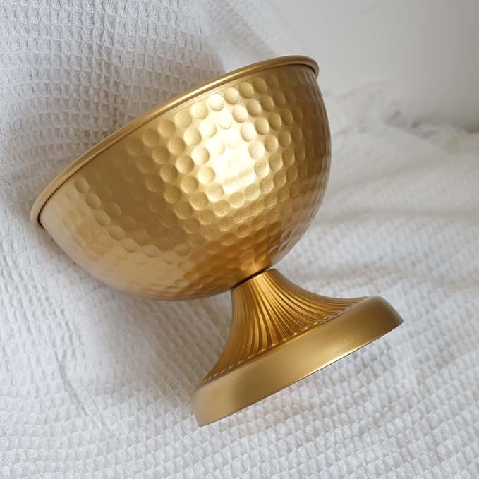6.5 inch 20 pcs Brass Vase Bowl Gold Centerpieces for Tables Wedding Party Event Gold Accent Decorative Bowl Vintage Style