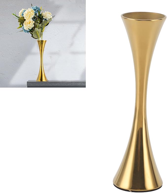 Stainless Steel Flower Vase, Mini Round Mouth Dry Flower Vases Floral Pot for Home Office Wedding Centerpieces Decor 6.7x1.8in