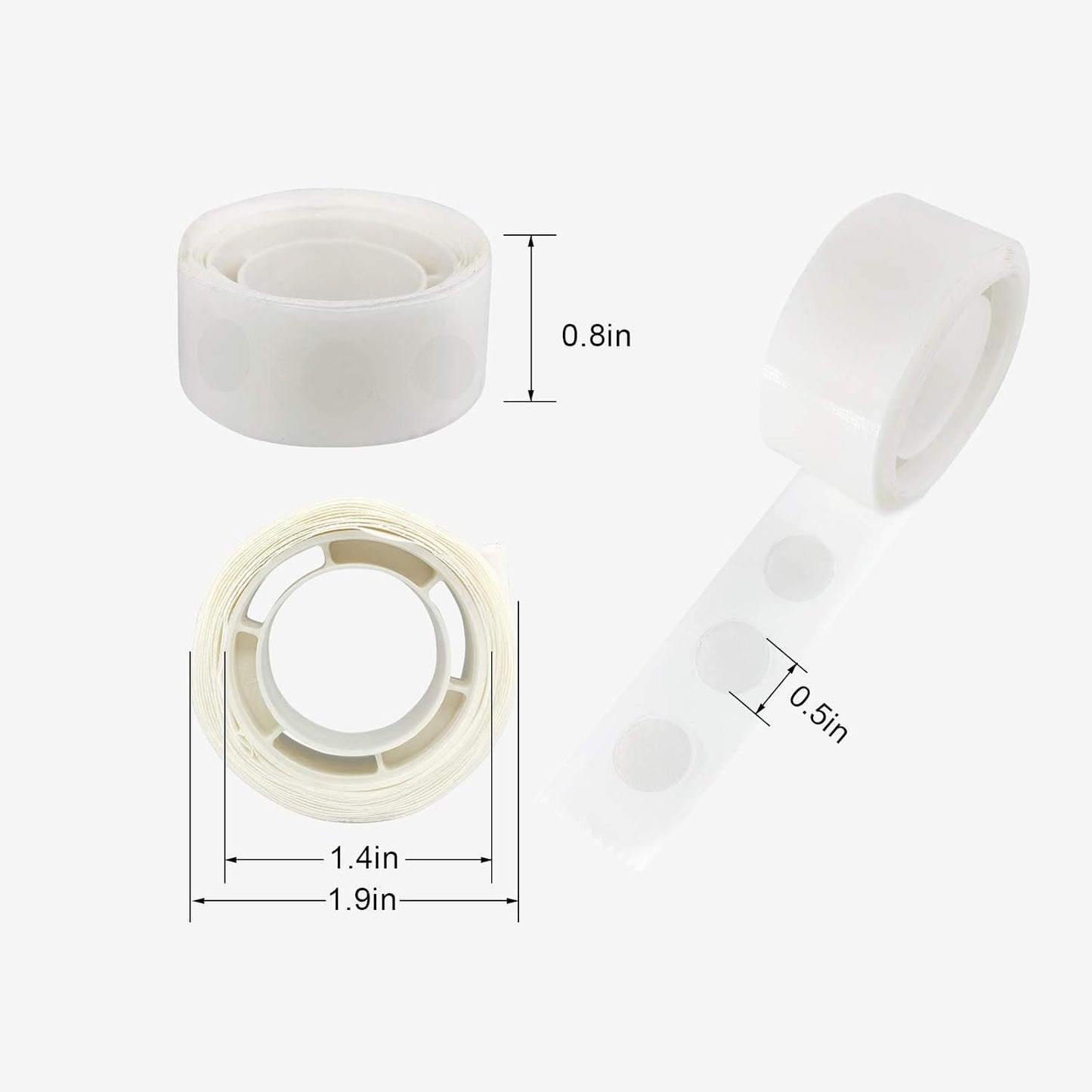 1500 Glue Points | Regine Switzerland Balloon Dot Glue Stickers - Removable Craft Adhesive for DIY Decorations