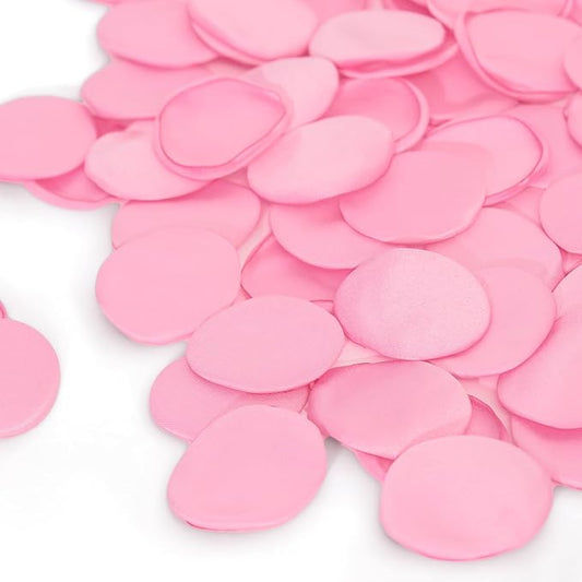 TINGE TIME 200pcs Rose Petals and Fake Roses Artificial Flowers for Wedding Decor, Bridal Shower, Party Decoration - Silk Flower Petals Bulk Pack (Pink)