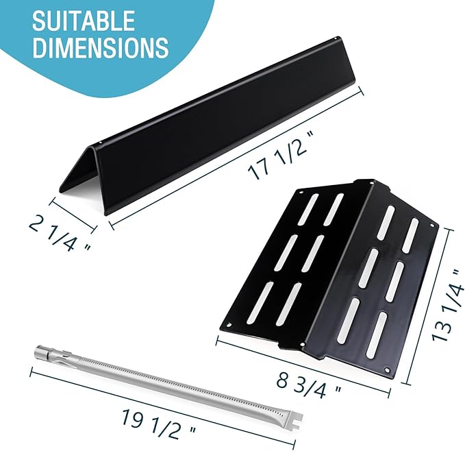 STCNADCR Flavorizer Bars Grill Replacement Parts for Weber Genesis 300 Series (2+5+3 Pack)