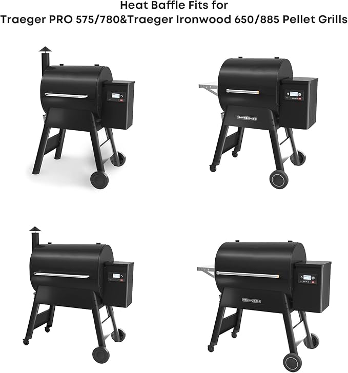 Stanbroil Heavy Duty Steel Heat Baffle Diffuser Replacement Compatible with Traeger PRO 575/780 & Traeger Ironwood 650/885 Pellet Grills