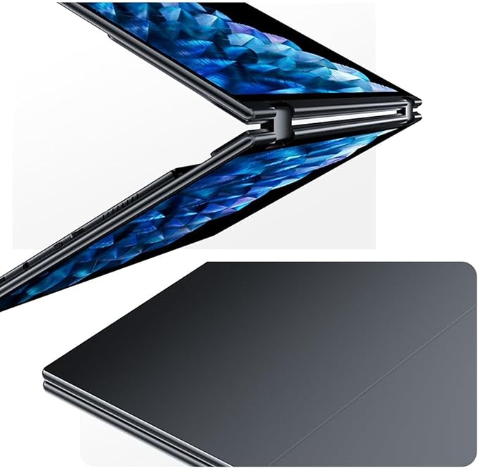 EHOMEWEI X1 Portable Foldable 2K Dual Monitor, 16"*2 Laptop Expansion Screens 60Hz 1920 * 1200 sRGB, 100DCI-P3 HDR for Working/Gaming/Travel, Phone/Switch/Windows MacOS