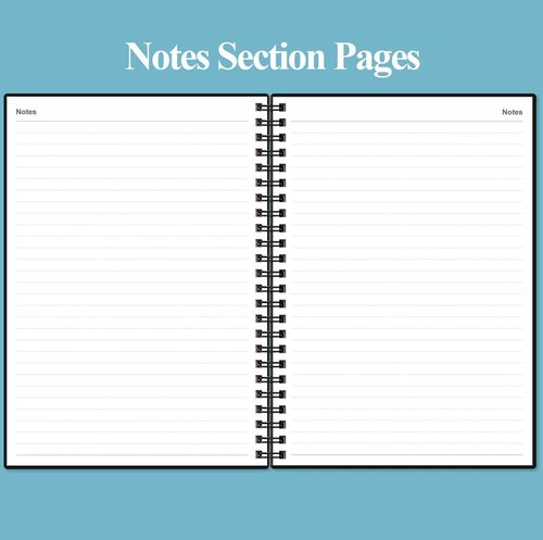 Blood Pressure Log Book by HealthTrack - Monitor Daily Readings at Home, 5.8" x 8.5", Black
