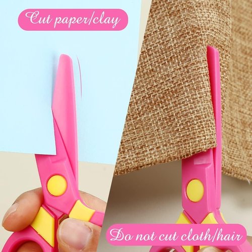 LovesTown Safety Scissors - 5 Pack Training Scissors for Kids Ages 3-5 | Develop Fine Motor Skills & Hand-Eye Coordination