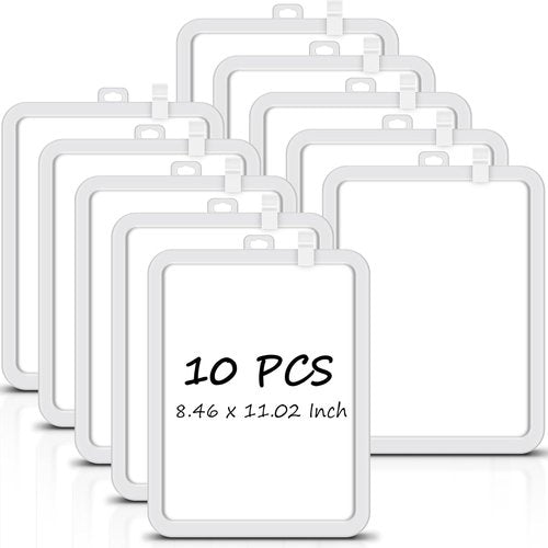 Outus Mini Dry Erase Whiteboards - 10 Pack Double-Sided Magnetic Boards for Kids & Students | 8.5 x 11''
