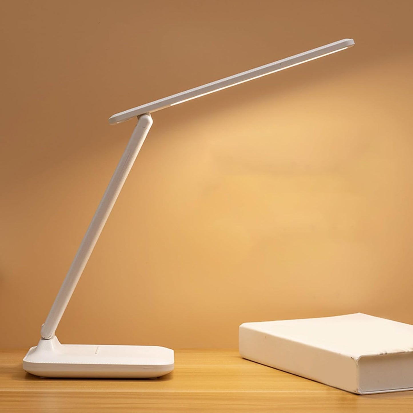 Skiennix LED Desk Lamp - Modern Touch Control Table Light with USB Charging | 3 Colors, Foldable Design