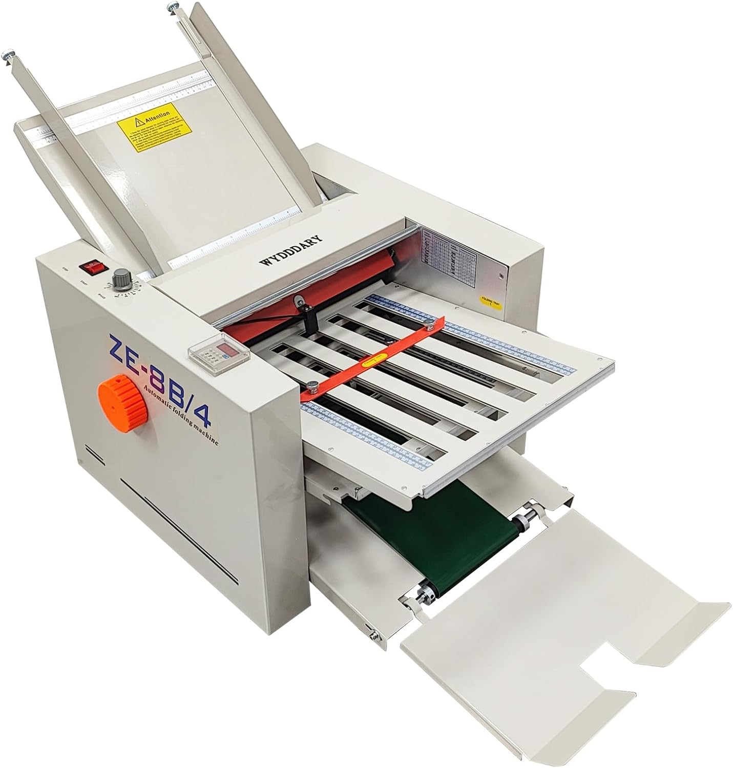 WYDDDARY Automatic Paper Folding Machine - Fast 262ft/min Speed | Folds Sizes 2x3in to 12x27in