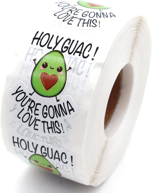 Littlefa Avocado Stickers - Cute & Funny Handmade Stickers for Baby Showers | 500 PCS