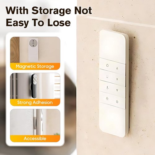 BusyLive Magnetic Remote Control Holder - Silicone Organizer with Strong Adhesive | 6PCS Wall Mount Storage