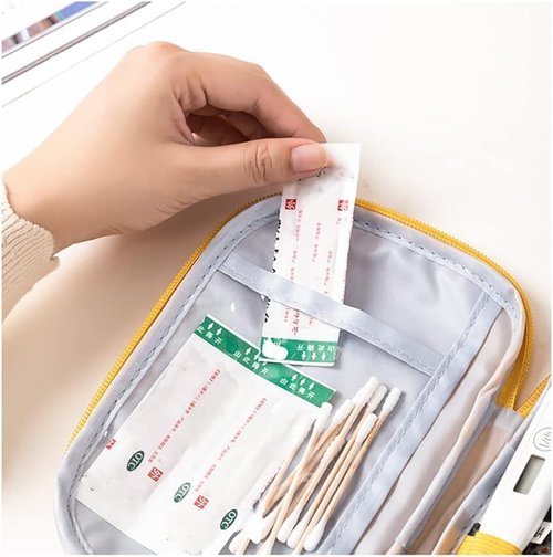 JJLFresheners Mini First Aid Pouch - 4Pcs Portable Emergency Medical Storage Organizer (Small)